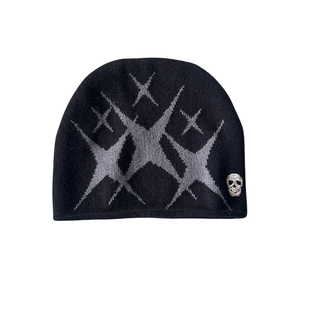 Black (skull) Beanie